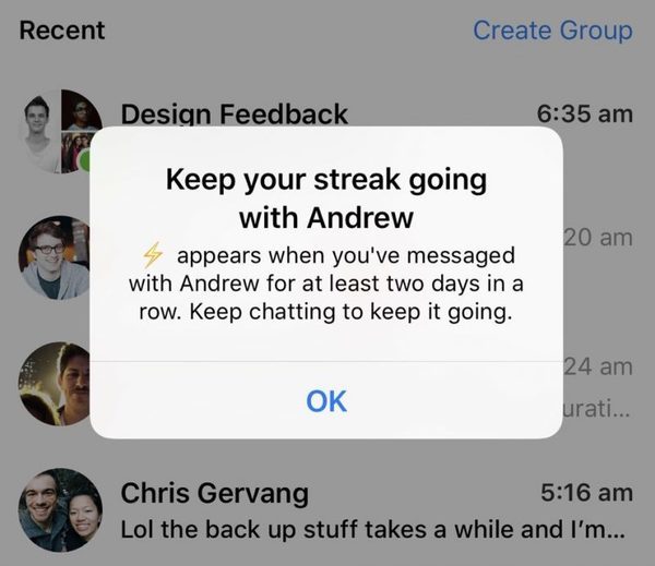 Image 1 : Facebook Messenger copie encore une fonctionnalité Snapchat