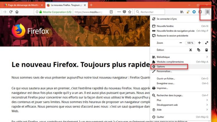 Image 2 : Firefox 57 : comment bloquer la mise à jour et revenir à la version 56