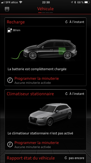Image 6 : Audi : on a « piloté » une S3 Sportback e-tron avec son application