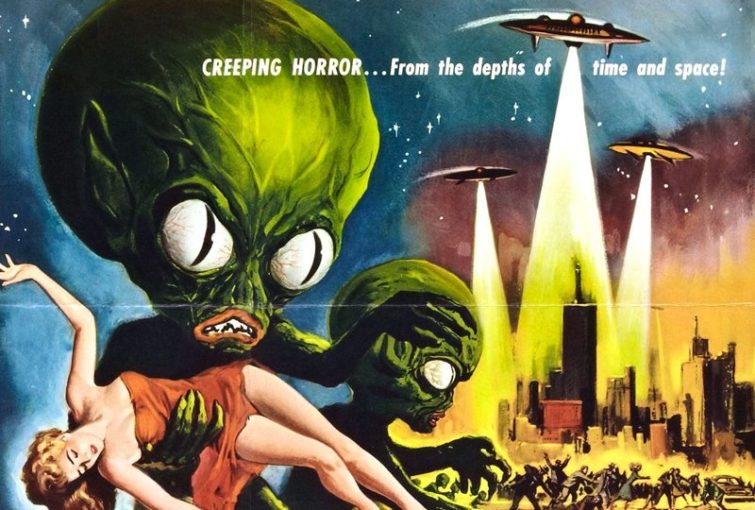 Image 1 : Invasion of the Saucer men : une affiche du film vendue 108 000 dollars