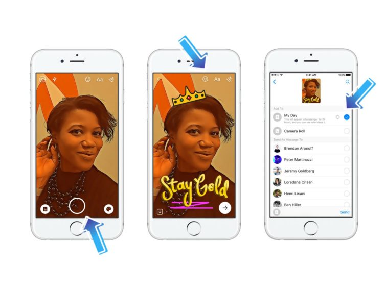 Image 2 : Facebook Messenger copie encore une fonctionnalité Snapchat