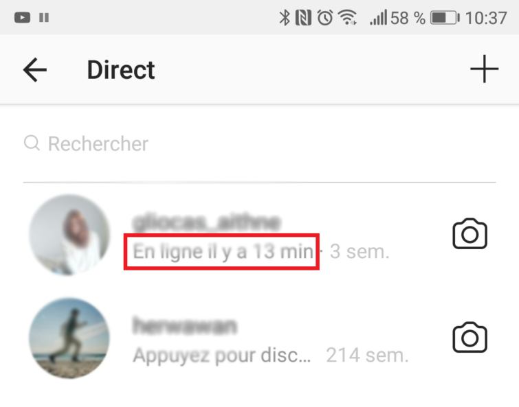 Image 1 : Instagram vous permet de savoir quand vos contacts se sont connectés la dernière fois
