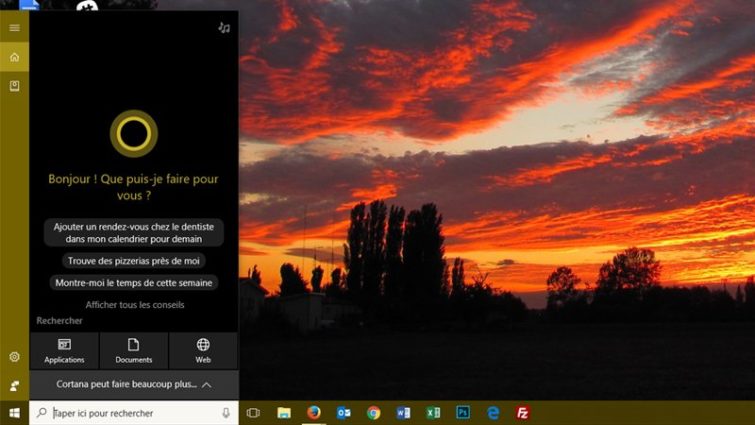 Image 1 : Windows 10 : Microsoft voudrait enlever Cortana du bouton Démarrer