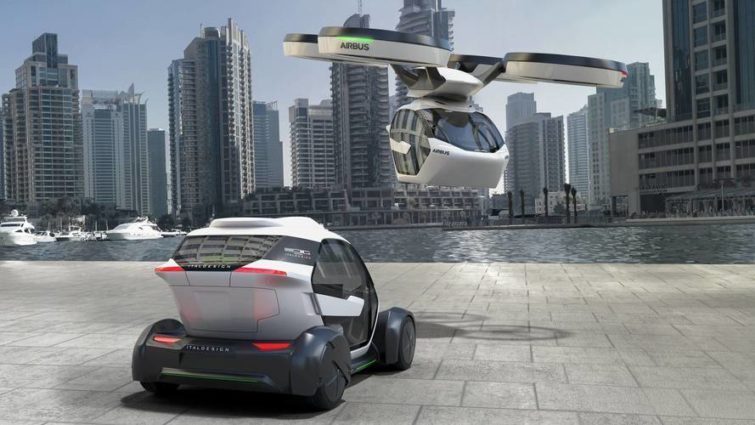 Image 1 : Airbus collabore avec Audi et Italdesign pour Pop Up Next, son taxi autonome