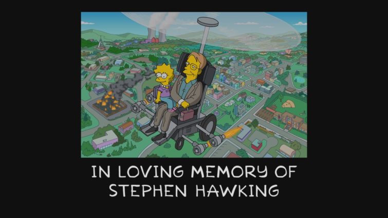 Image 1 : Les Simpsons rendent un dernier hommage à Stephen Hawking