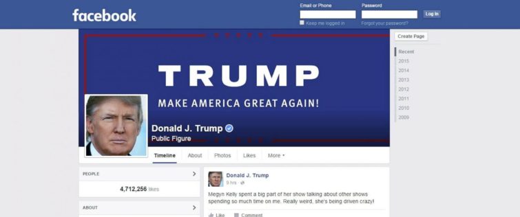 Image 1 : Une entreprise aurait volé les données de millions d'américains sur Facebook pour la campagne de Trump