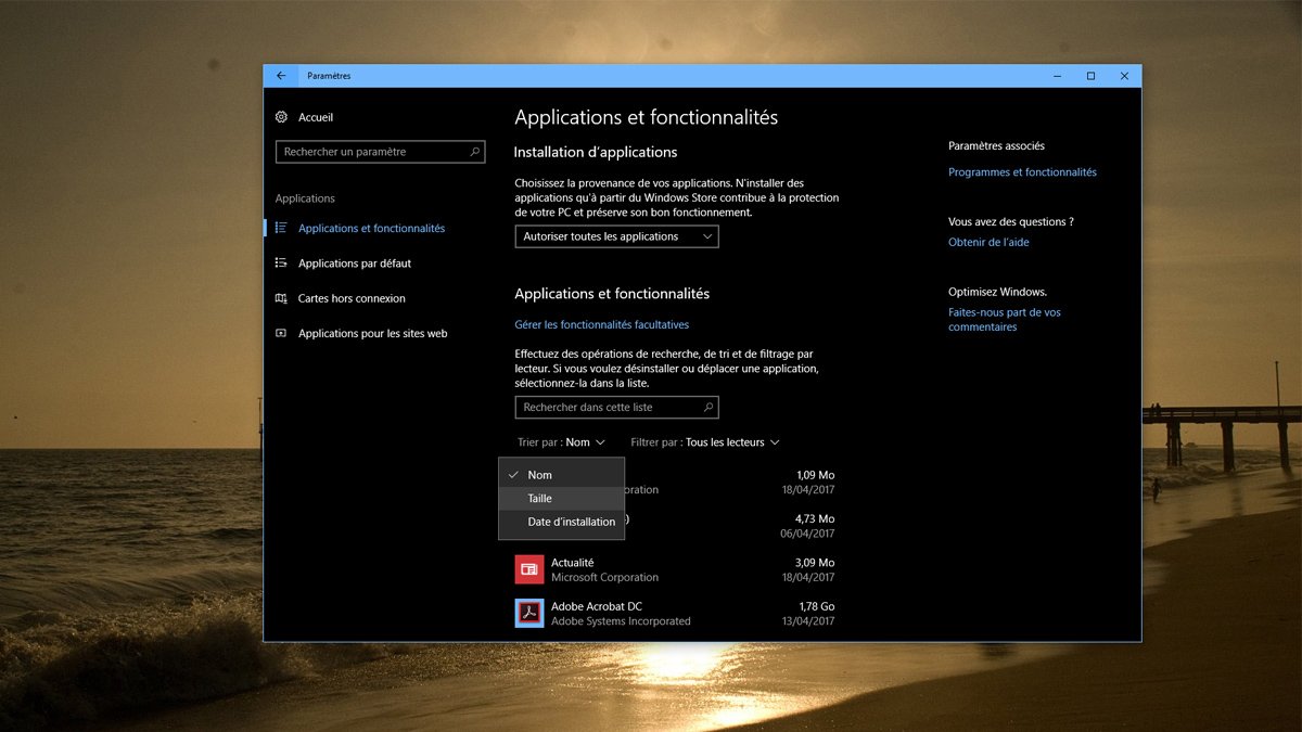application windows 10