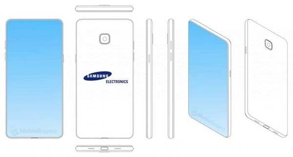 Image 2 : Samsung dépose un brevet de smartphone avec une encoche
