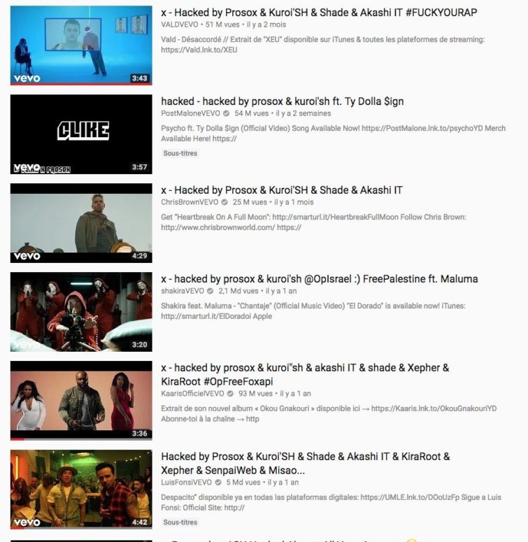 Image 1 : Quand Youtube se fait pirater, Luis Fonsi et Maitre Gims se font supprimer