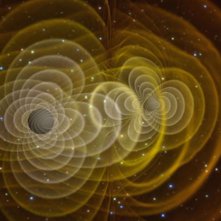 Image 1 : Ecoutez le bruit de deux trous noirs qui entrent en collision