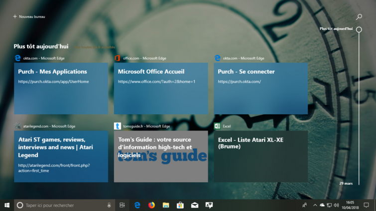 Image 1 : Tout savoir sur la Timeline, la nouvelle fonction de Windows 10