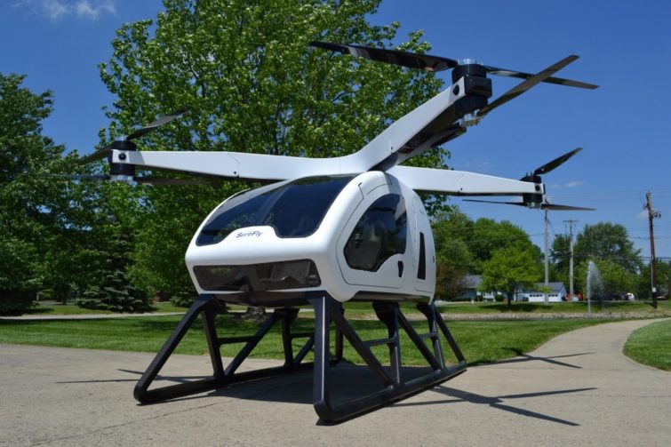 Image 1 : Premier vol habité réussi pour Surefly, l'hélicoptère-drone de Workhorse
