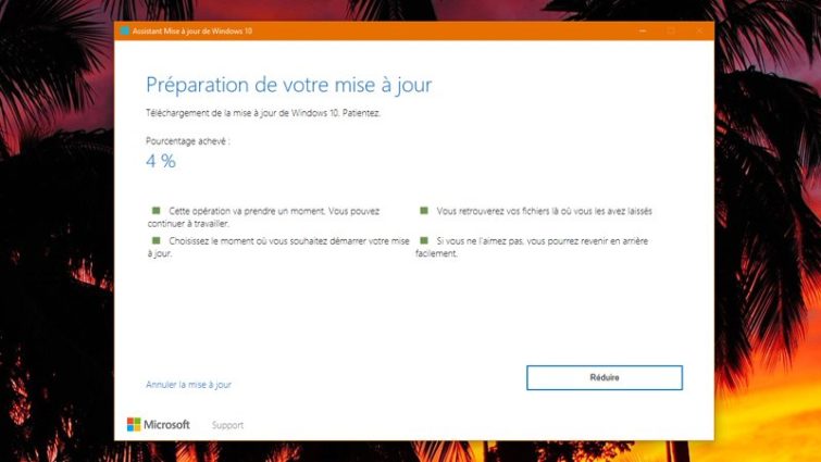 Image 2 : Windows 10 : comment récupérer l'April Update ?