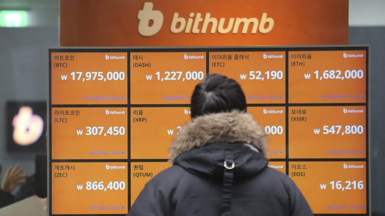 Image 1 : Le cours du Bitcoin chute un peu plus après le braquage de Bithumb