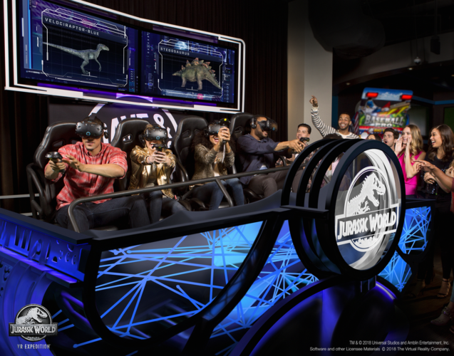Image 1 : Une chaîne de restaurant américaine propose les premières salles d’arcade multijoueur en VR