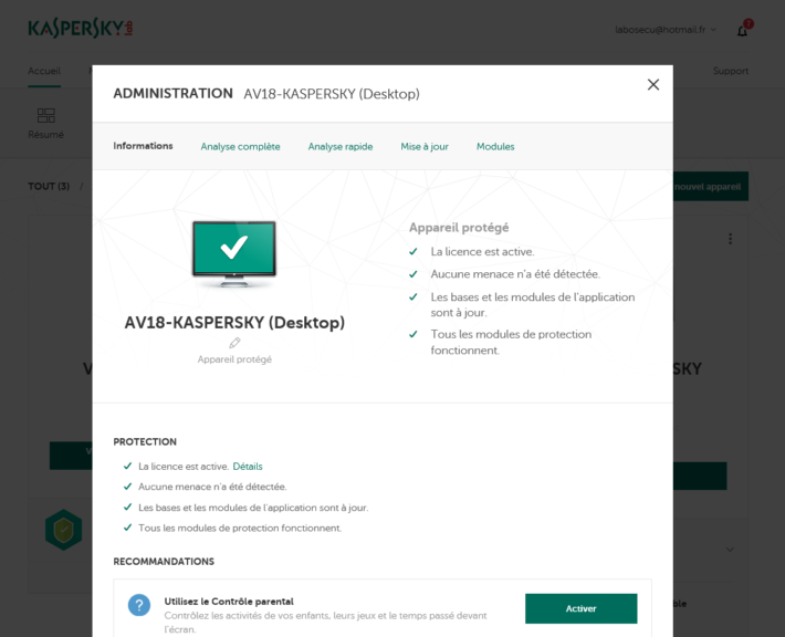 Image 5 : Kaspersky Total Security : Une console pour tout contrôler [Sponso]