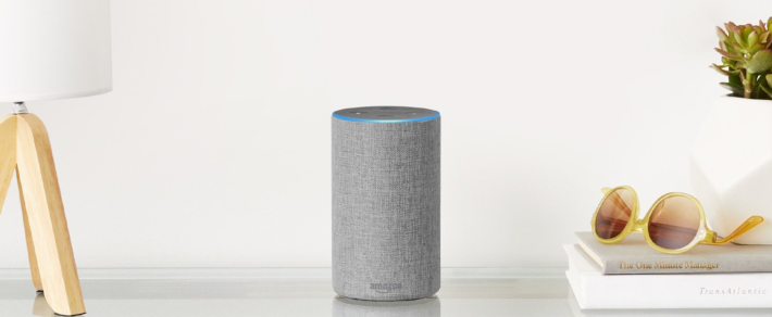 Image 1 : Amazon : Alexa débarque avec 3 enceintes : Echo, Echo Dot et Echo Spot