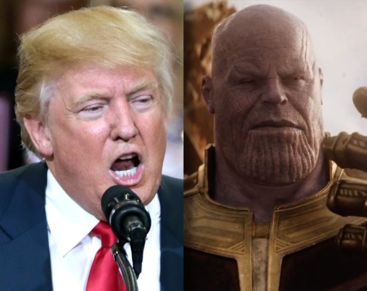 Image 1 : Thanos récite du Donald Trump (et c'est crédible)
