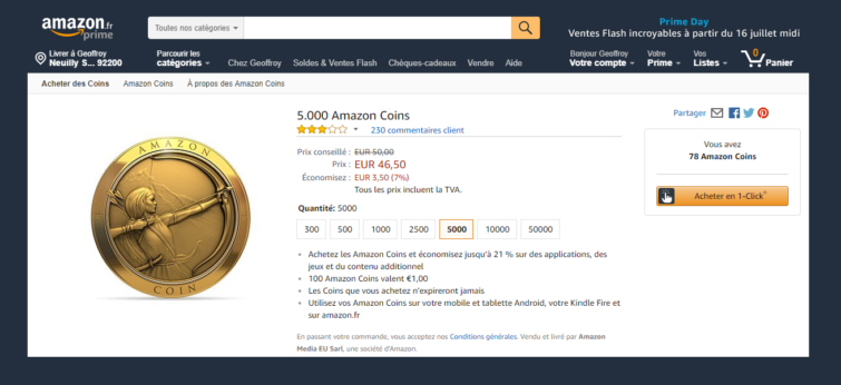 Image 2 : [Tuto] Amazon Coins : comment ça marche ? Comment profiter des réductions sur Hearthstone ?