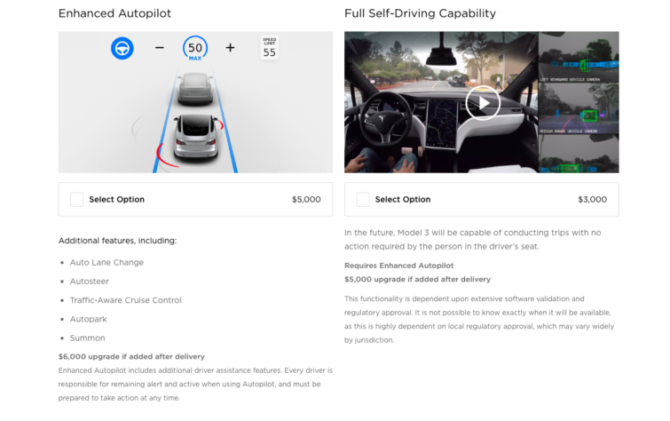 Image 2 : Tesla Model 3 : vous pouvez configurer (virtuellement) votre voiture, mais elle n'arrivera qu'en 2019