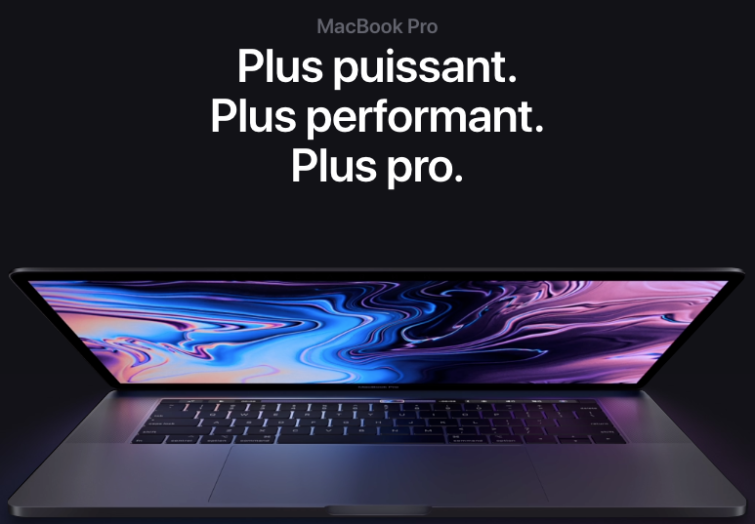Image 1 : Les nouveaux MacBook Pro sont disponibles en ligne