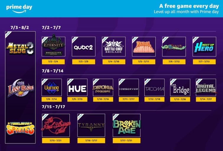 Image 1 : Twitch offre 21 jeux aux abonnés Twitch Prime en juillet