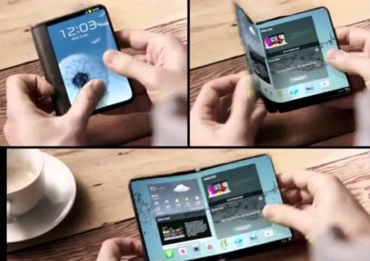 Image 1 : Samsung veut lancer le premier smartphone pliable au monde