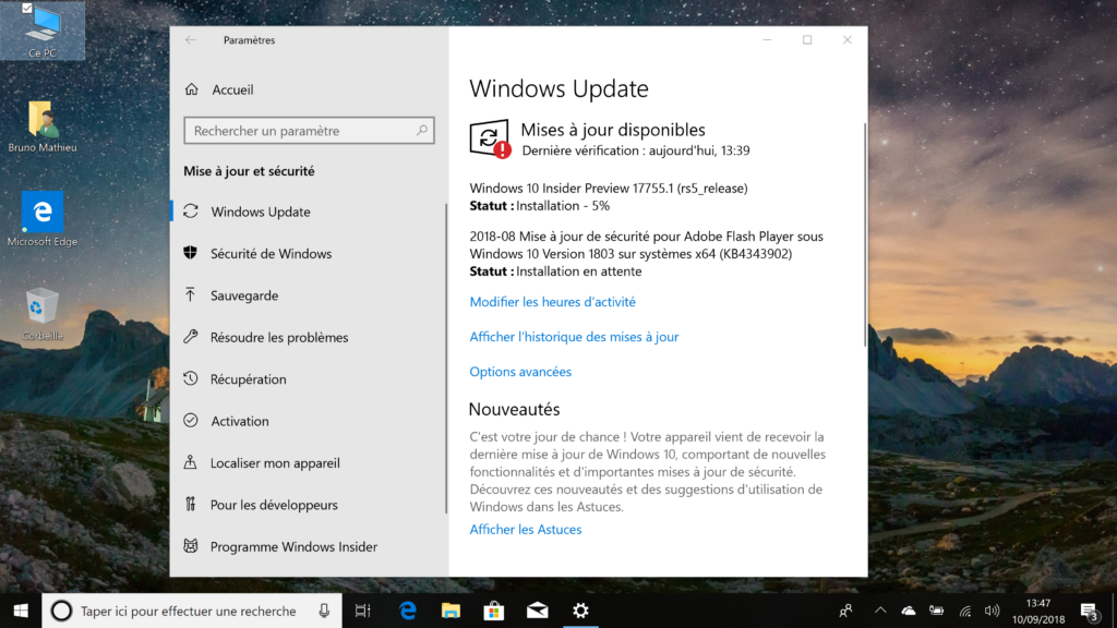 Windows 10 October 2018 Update