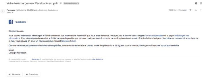 Image 4 : Récupérer ses messages effacés sur Facebook Messenger