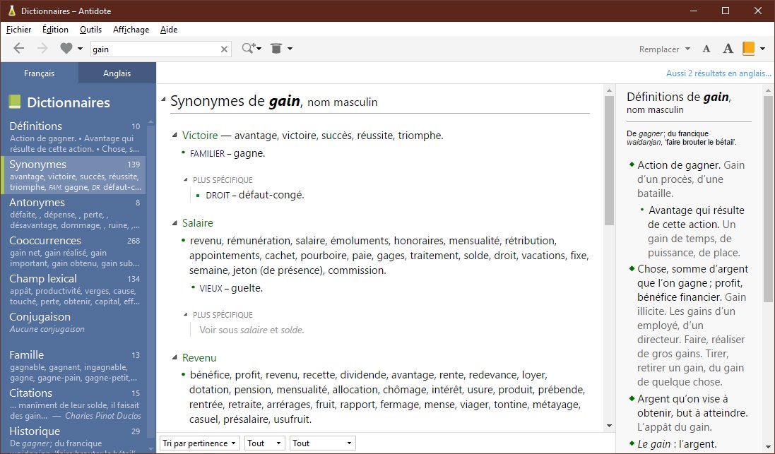 Image 3 : Antidote 10 : le correcteur s'enrichit d'une édition Web