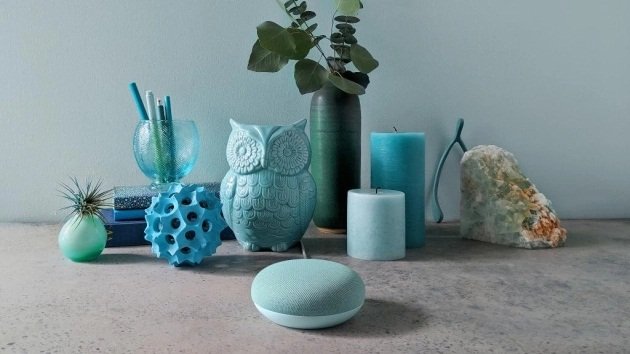 Image 1 : La nouvelle couleur "aqua" est disponible pour le Google Home mini