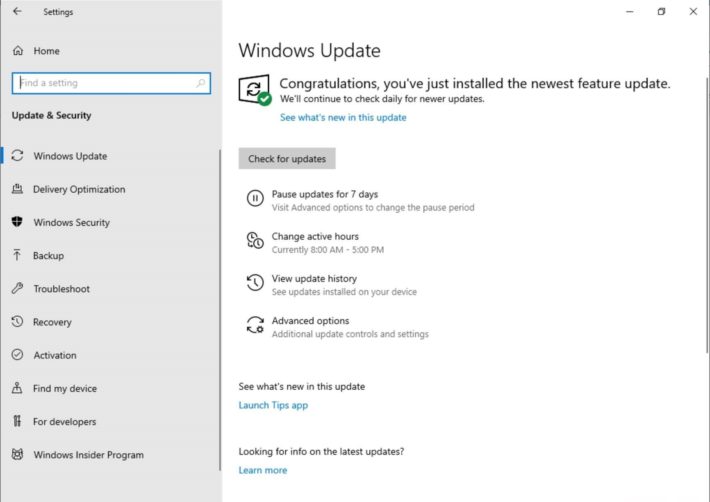 Image 3 : Microsoft illumine Windows 10 dans la dernière bêta