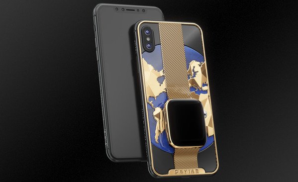 Image 1 : iPhone + Apple Watch + mauvais goût = 21 000$ pour l'édition Caviar