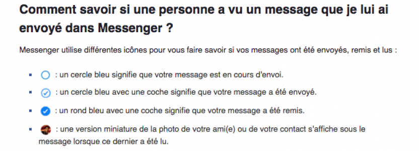 Image 2 : Facebook Messenger : pourquoi mon message est envoyé mais non distribué ?
