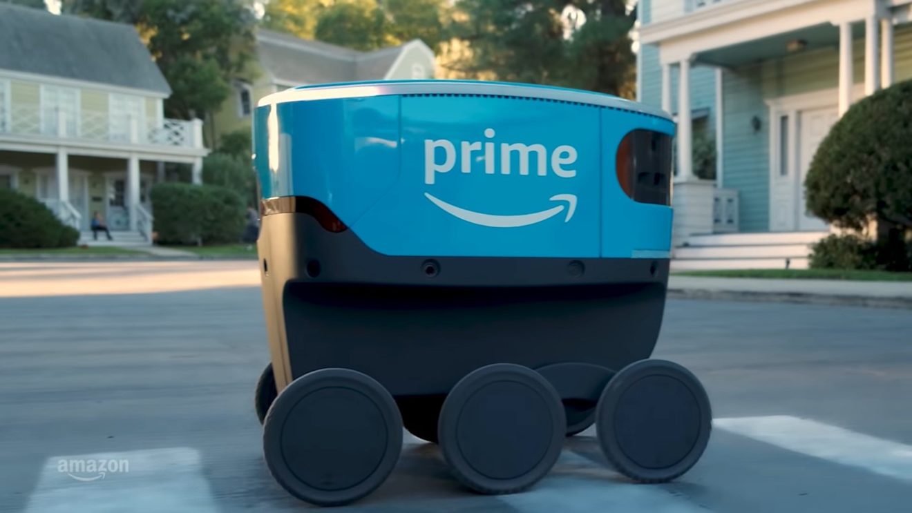 Image 1 : Amazon teste son livreur-robot
