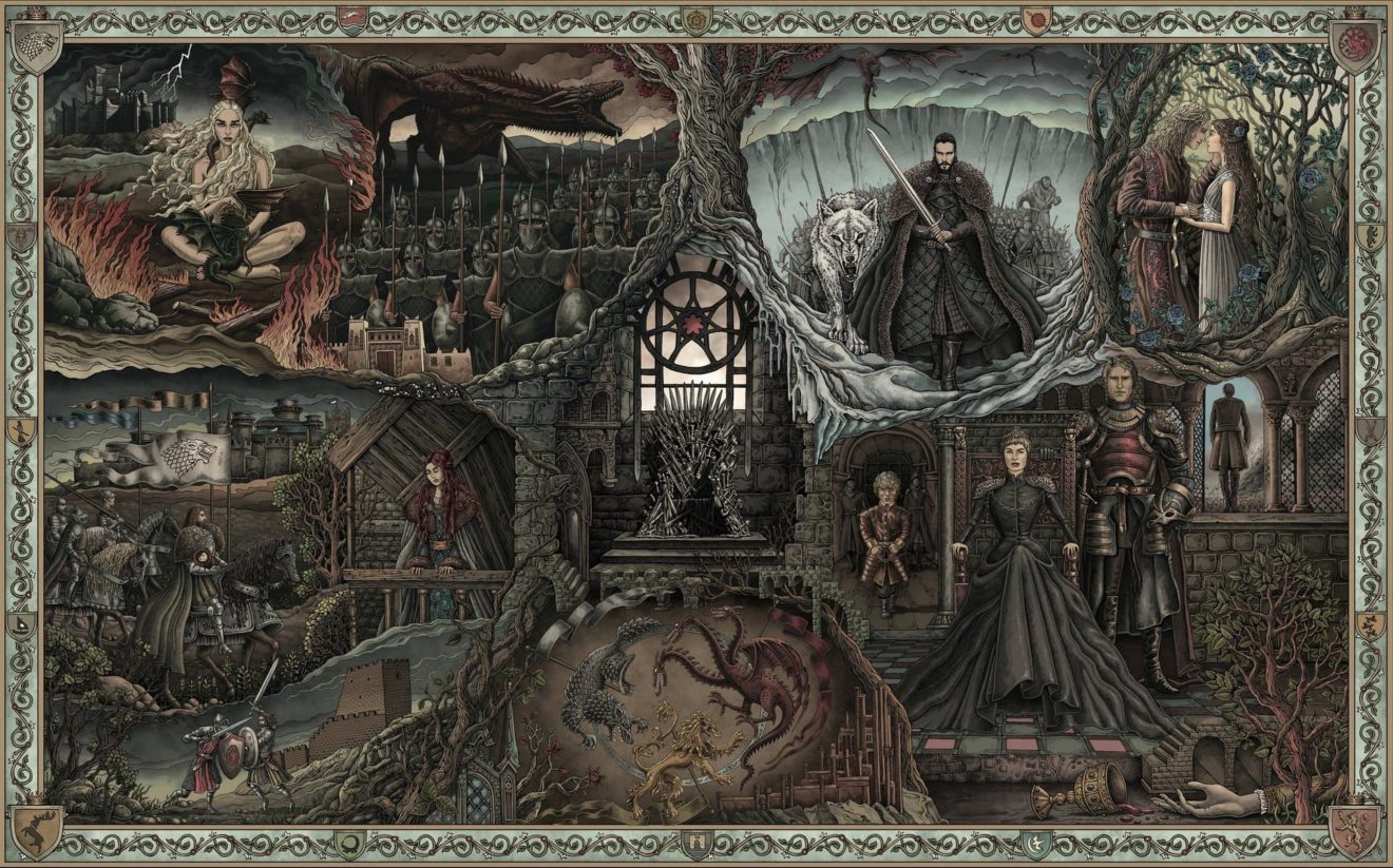 Image 1 : Game of Thrones : les moments forts résumés dans une tapisserie médiévale