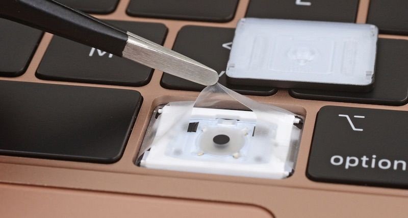 Image 1 : Oups ! Le clavier du MacBook Air 2018 aurait un petit souci de membrane