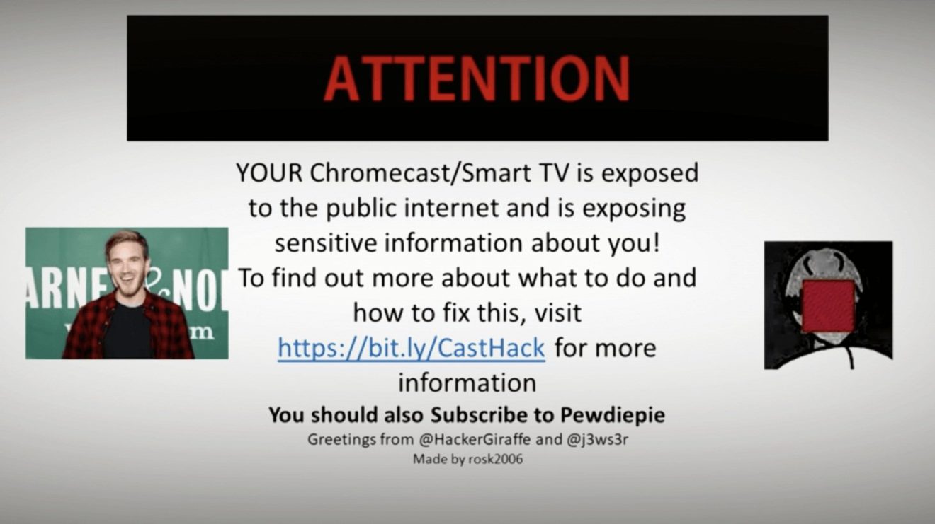 Image 1 : Deux hackers ridiculisent la sécurité du Chromecast