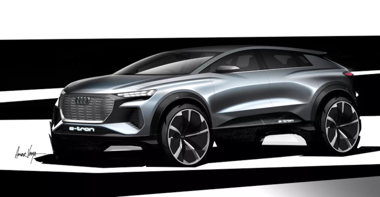 Image 1 : Audi dévoile son Q4 E-Tron... Mais alors juste un peu !