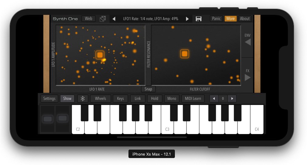 Image 1 : Synth One, le synthétiseur open source gratuit, maintenant disponible sur iPhone