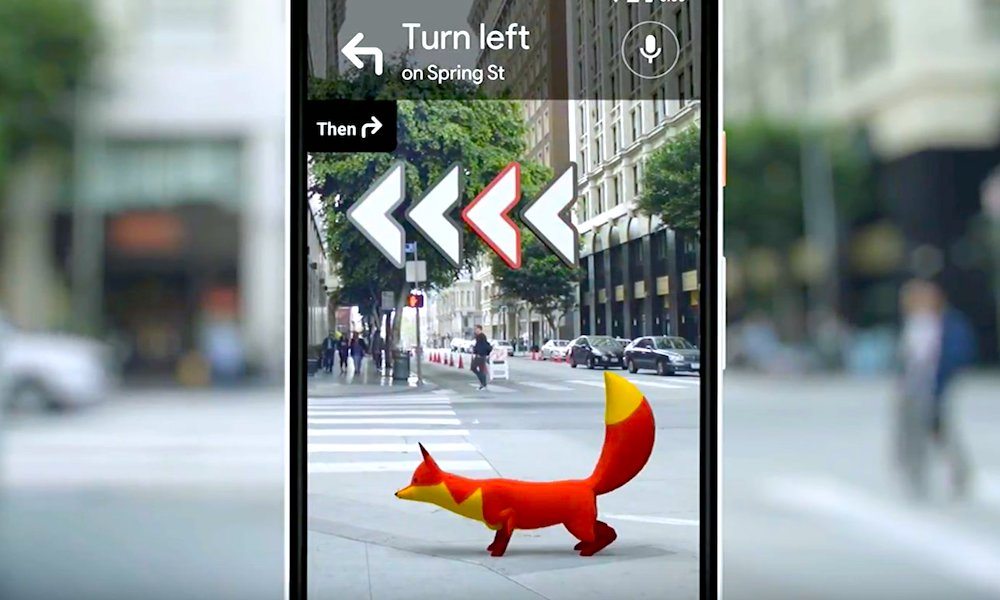 Image 1 : Une poignée d’utilisateurs teste Google Maps en réalité augmentée