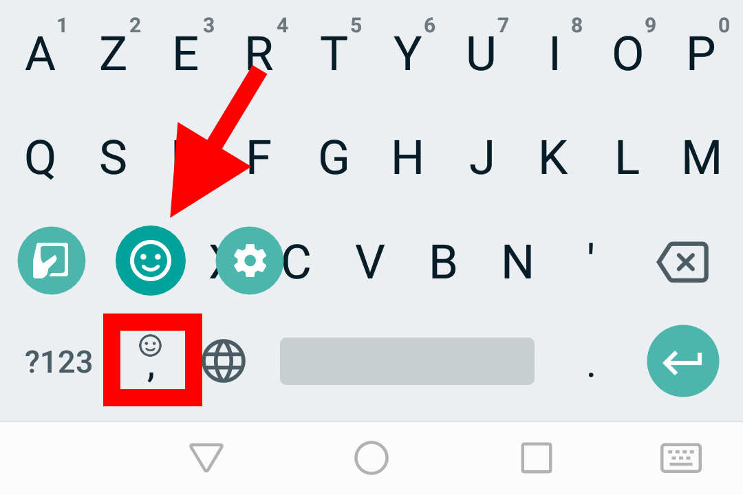 clavier emojis smartphone