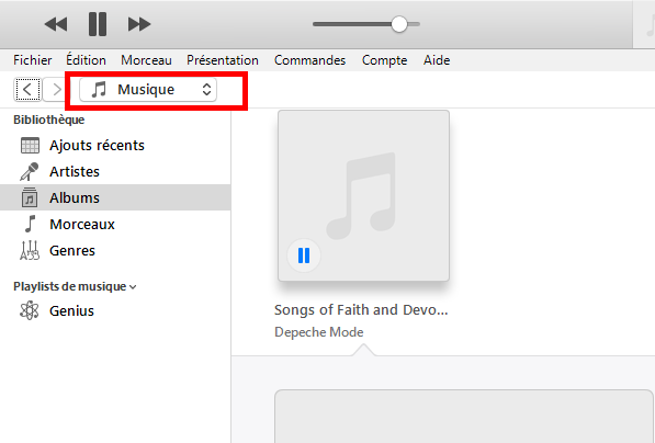 bibliotheques musicales itunes
