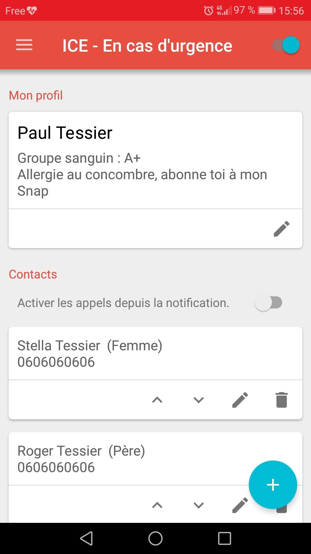 contacts urgences