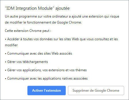 extension IDM chrome