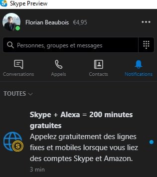 Image 2 : Microsoft remplace Cortana par le concurrent Alexa au sein de Skype
