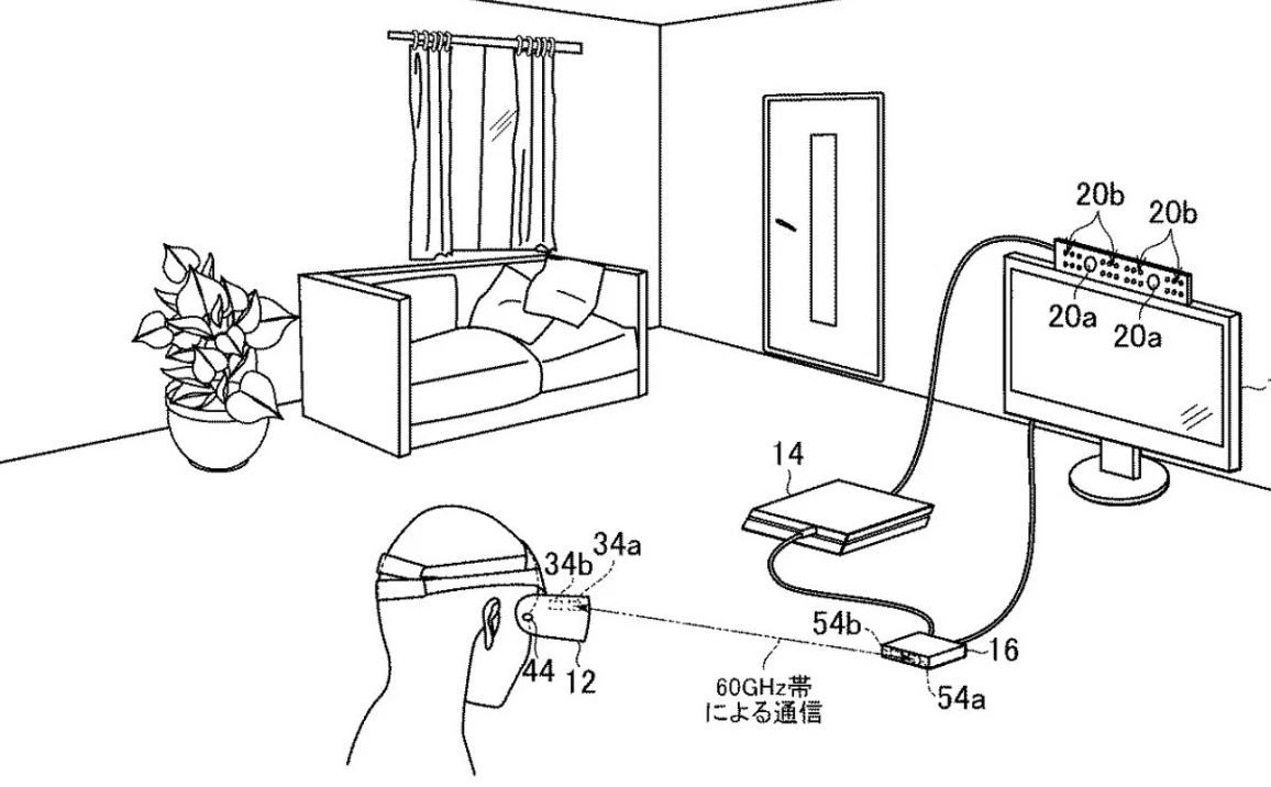 Image 1 : Sony dépose un brevet pour un PSVR sans fil