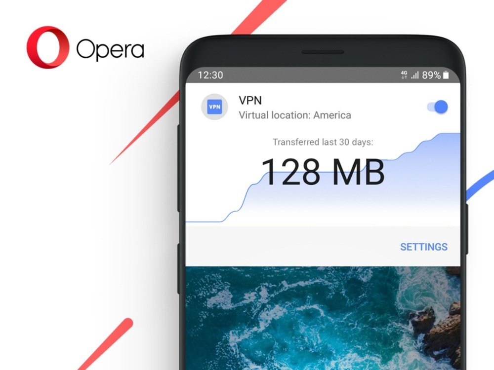 Image 1 : Opera ajoute un VPN gratuit à son navigateur Android
