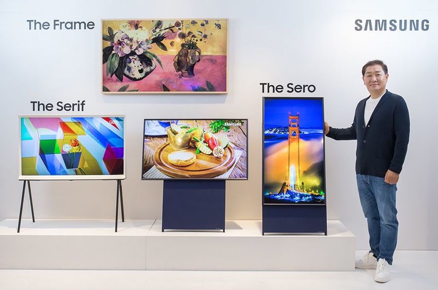 Image 1 : Samsung dévoile une télévision verticale pour séduire les millennials