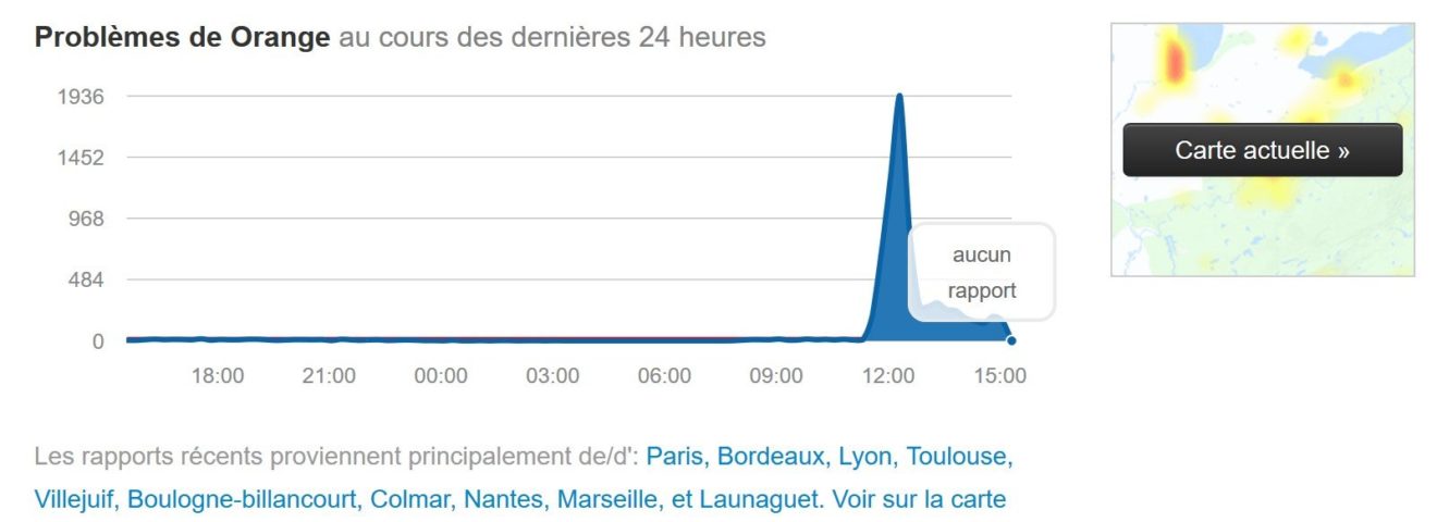 Image 2 : Orange : une grosse panne affecte les utilisateurs des réseaux fixes et mobiles